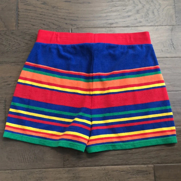 POLO Ralph Lauren striped shorts red blue yellow orange green womens Large New - Picture 6 of 9